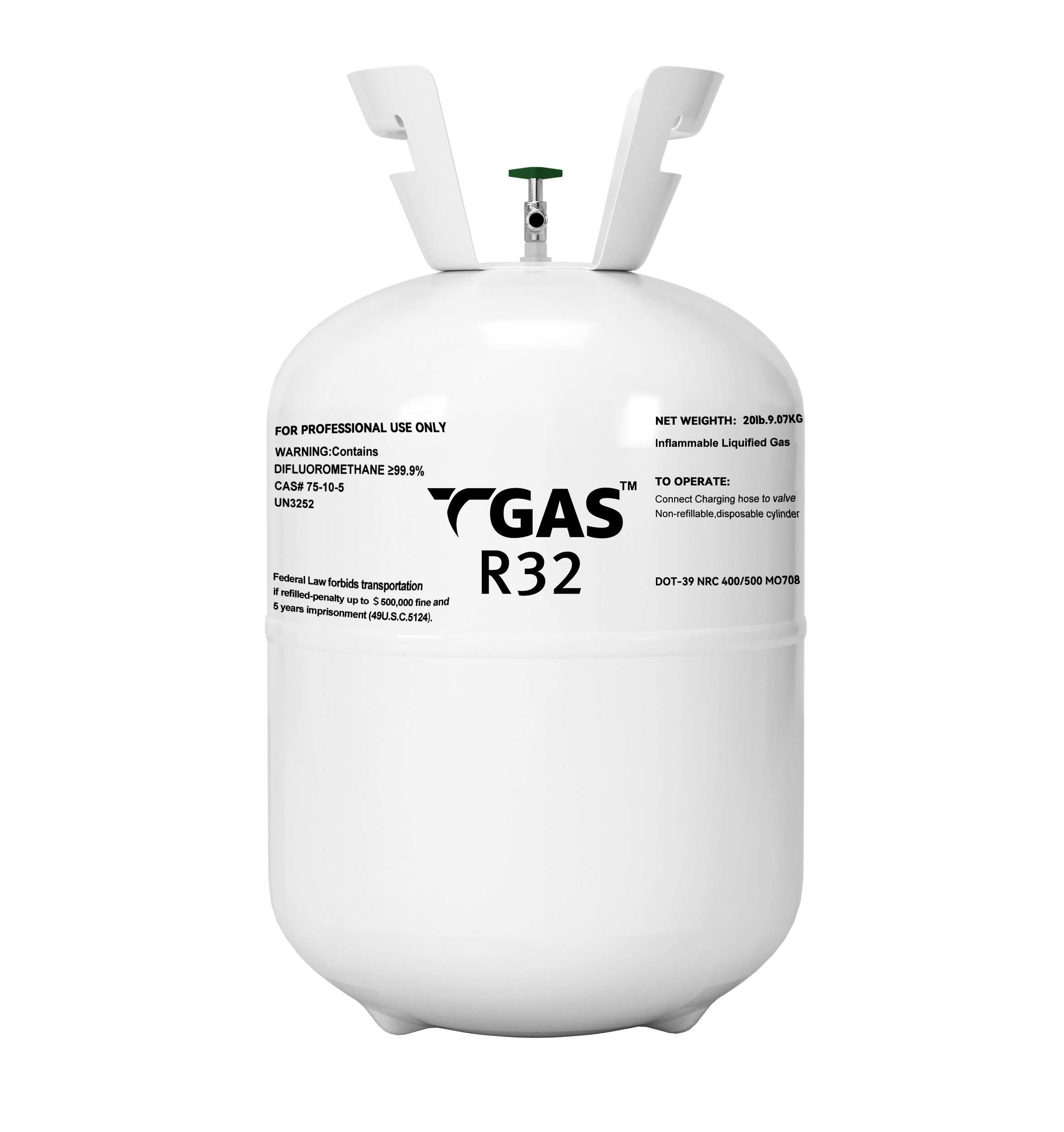 High Purity R32 Refrigerant Gas High Purity R32 Refrigerant Gas